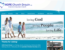 Tablet Screenshot of hopechurchdrouin.org